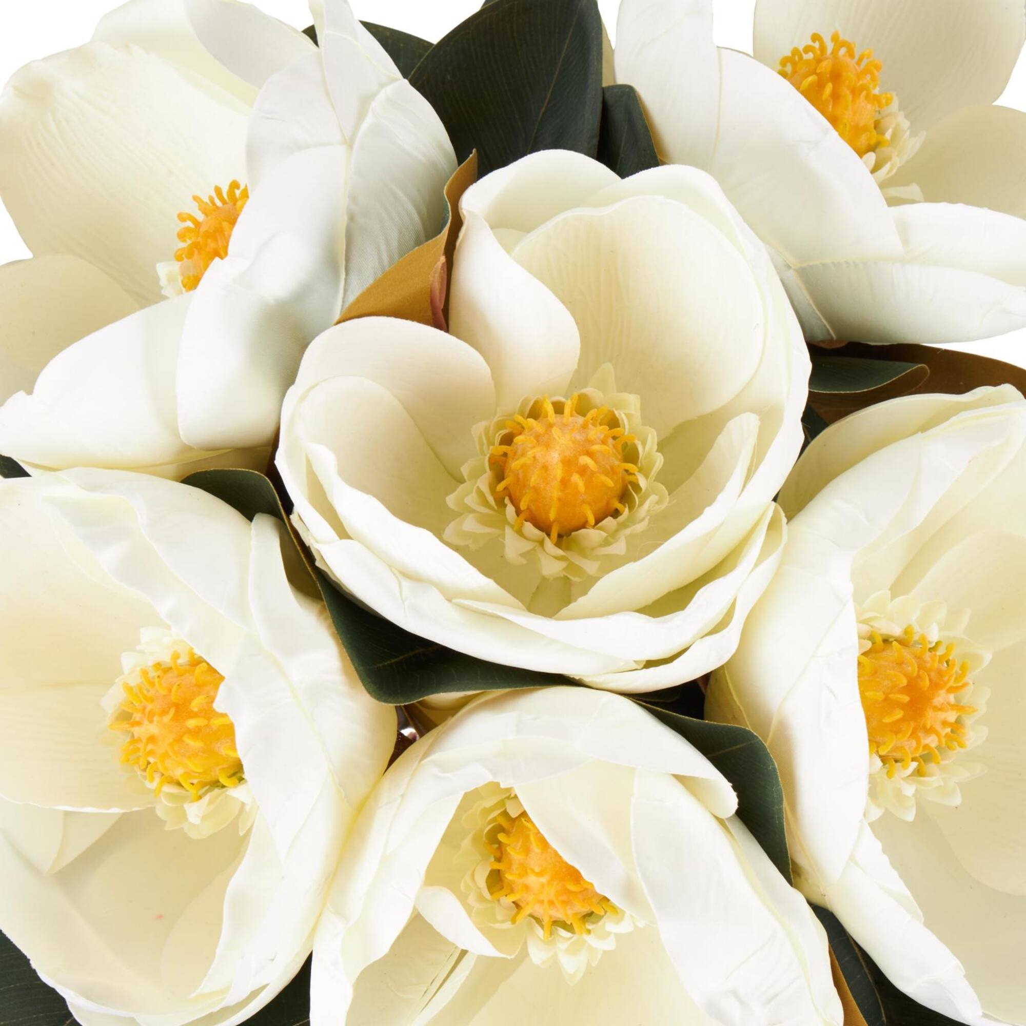 30" White Magnolia Artificial Flower Stem, 6ct.